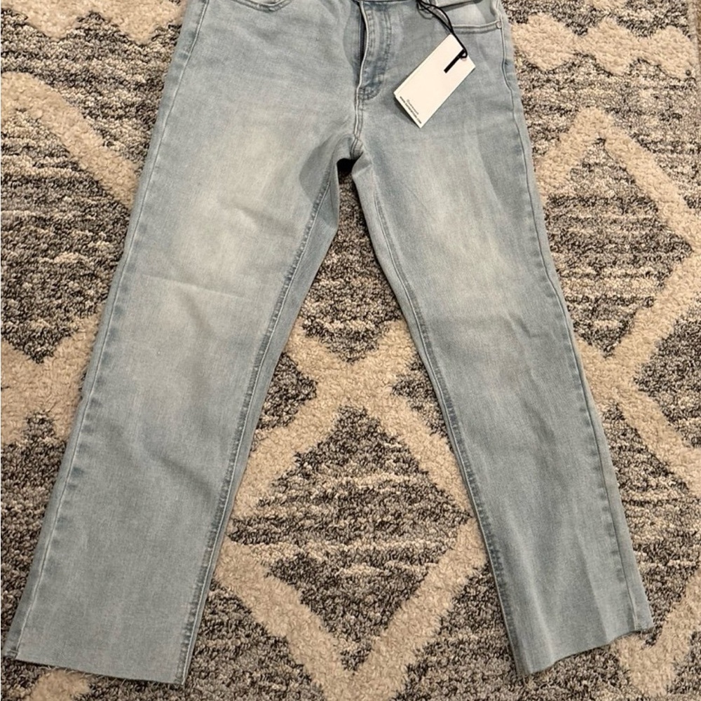 Oat New York Light Blue Straight Leg Jeans